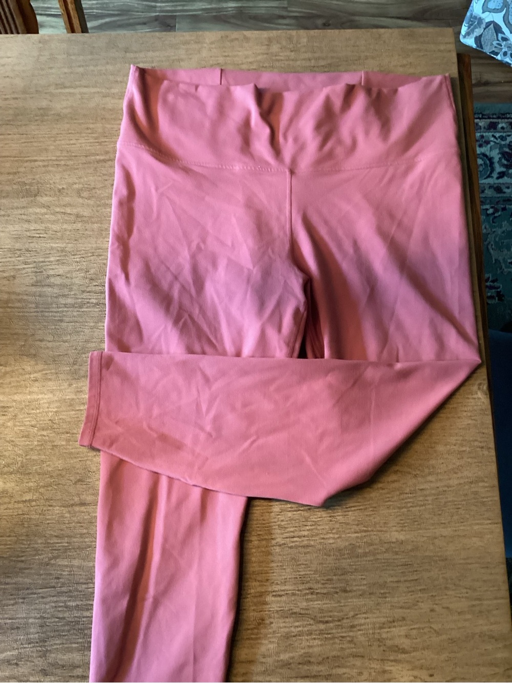 Fabletics High-Rise Coral Pink cropped Leggings